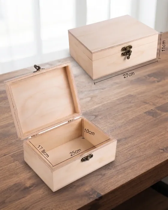  Baúles de Madera Decorativos - Cajas de Almacenamiento a Medida x12 unidades imagen 3