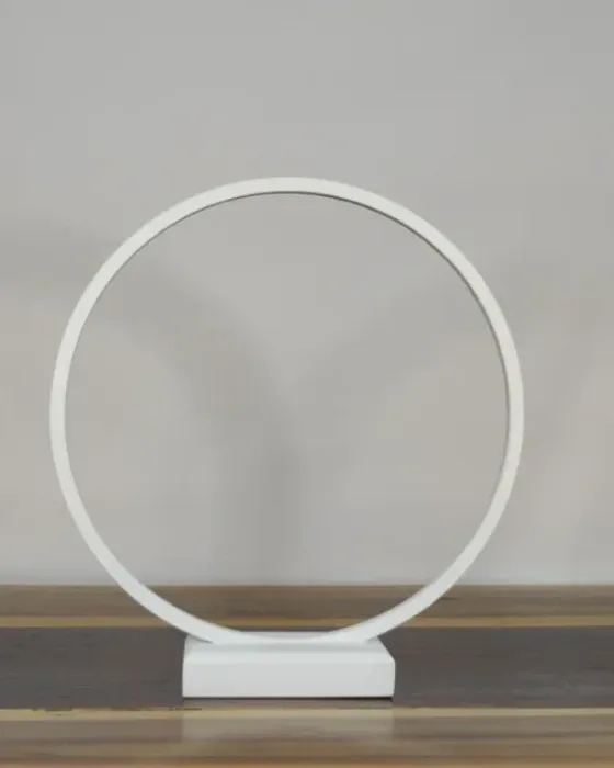 Centros de mesa de aro en madera, decoración para flores artificiales imagen 4