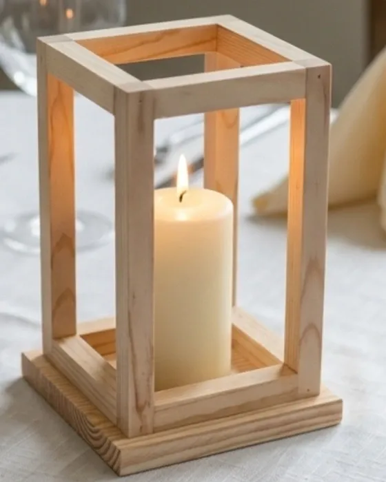 Centros de Mesa Artesanales en Pino para Velones | Decoración de Eventos y Bodas