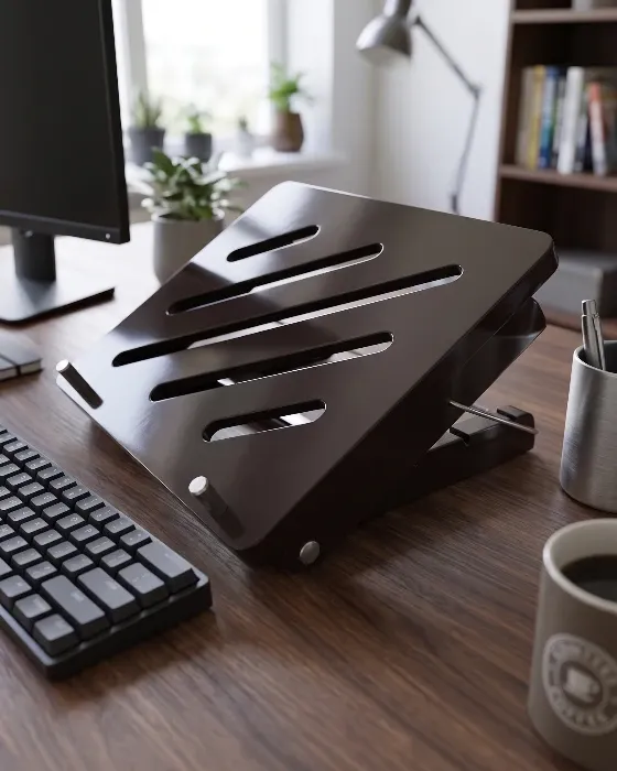 Base para Portátil en Madera – Soporte Ergonómico con Ventilación imagen 4