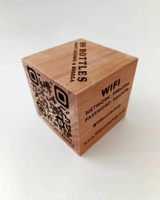 CUBO QR para restaurante o tiendas 